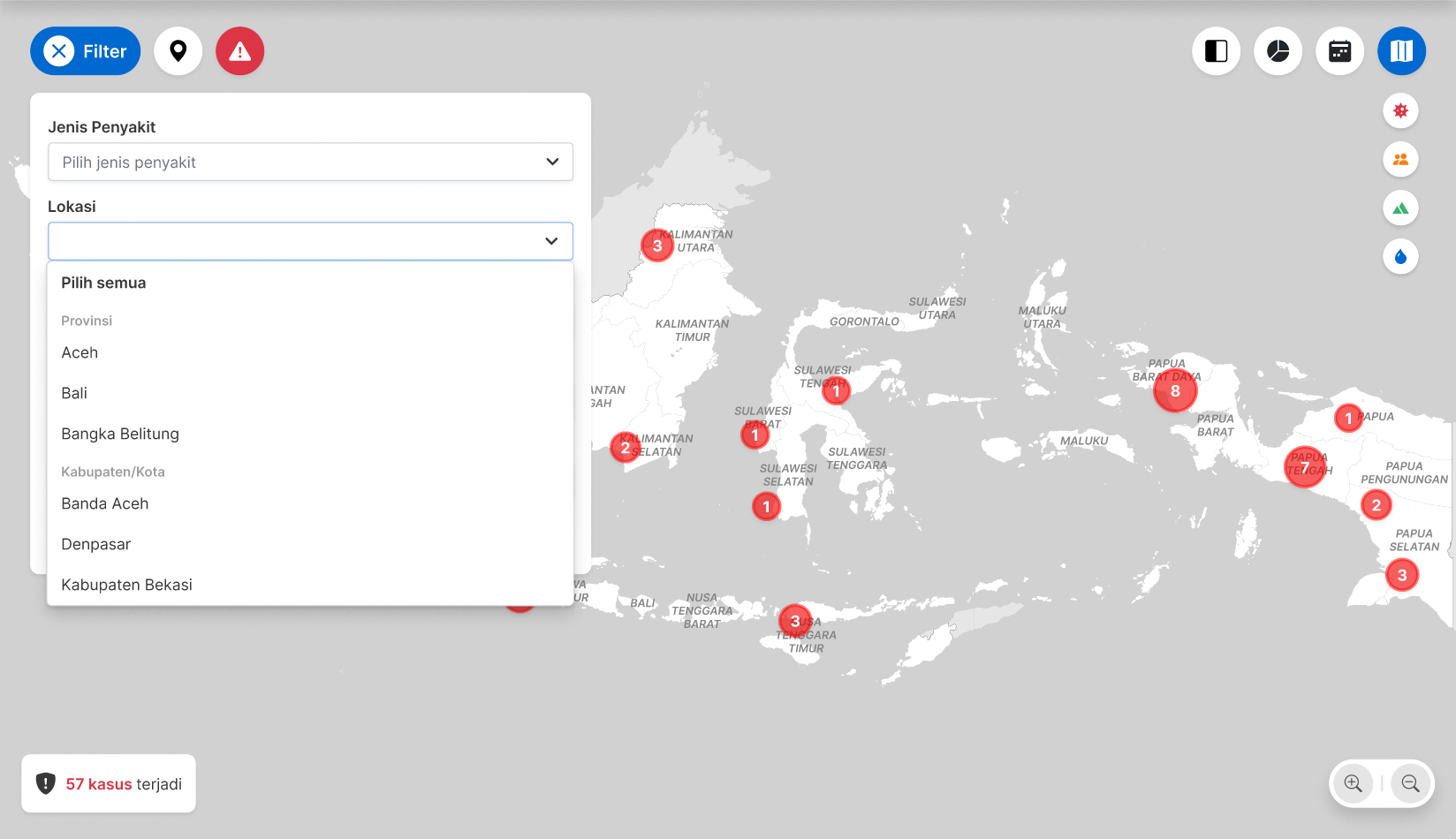 Pencarian berdasarkan lokasi